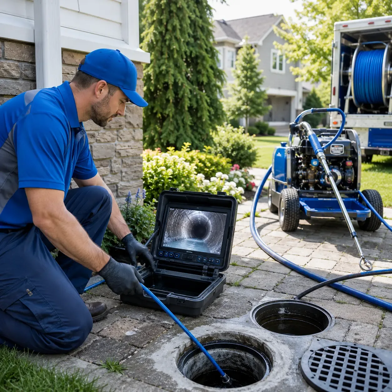 Outdoor drain cleaning professionals serving Sumner, MI