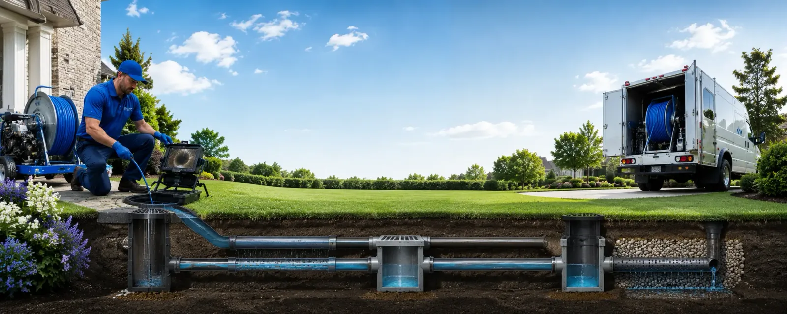 Outdoor drain cleaning information for Sumner, MI